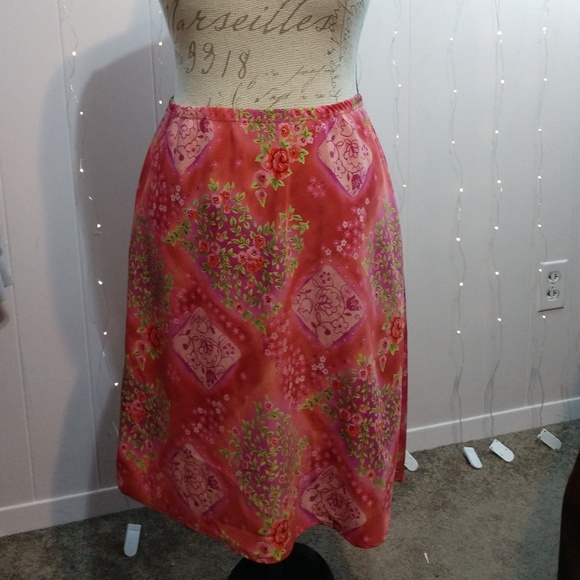 My Michelle Dresses & Skirts - Pink Floral A Line Skirt